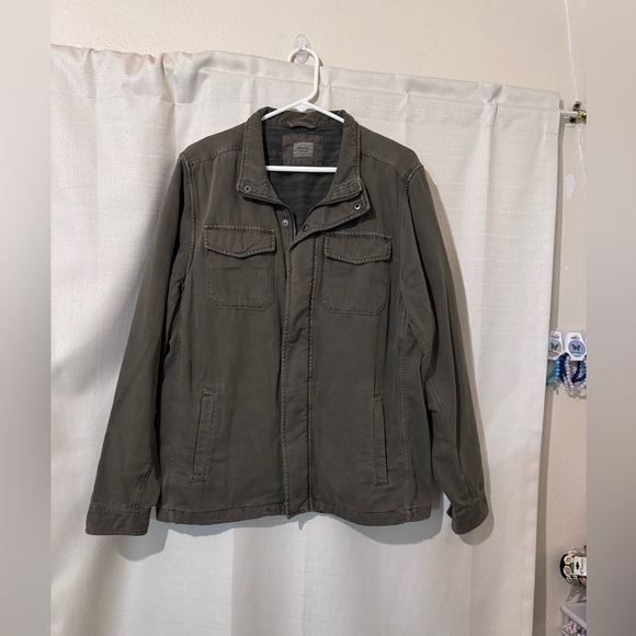 Men’s Marine Layer Dark Olive Field Jacket size Large - Picture 3 of 9